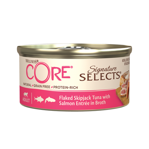 Wellness Core Tuna & Salmon in Sauce Cans for Adult Cats 79g