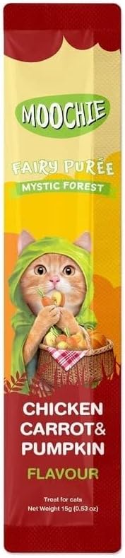 Moochie Chicken Carrot & Pumpkin Flavor Cat Treat 5X 15G Pouch