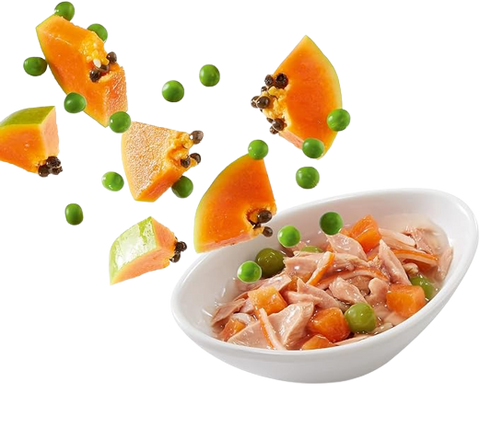 Schesir Salat Poke - Tuna, Surimi, Papaya & Peas for Adult cats 85g