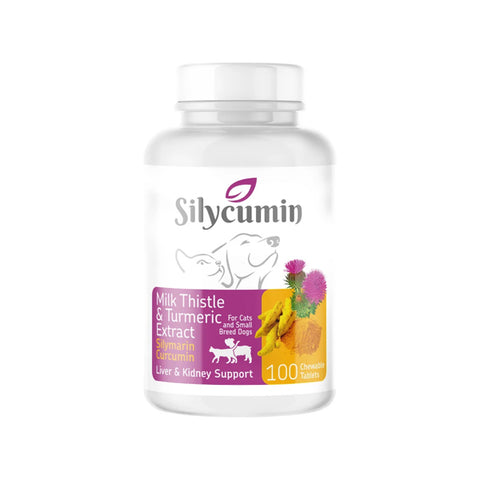 Bio PetActive Silycumin Liver & Kidney Support for Cats & Small Breed Dogs 100 Tablets 50g