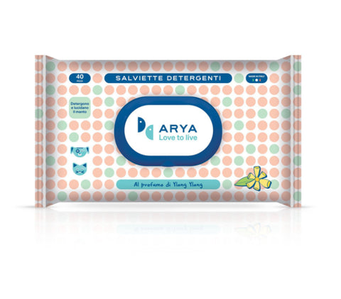 Arya Pet Wet Wipes Ylang Ylang 40pcs