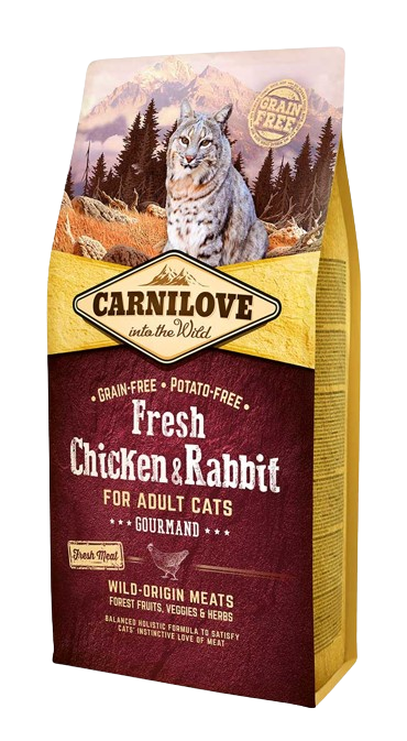 Carnilove Dry Food for Adult Cats - Chicken & Rabbit