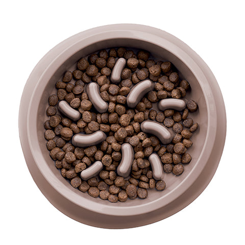 Stefanplast Slow Feeder Chic Bowl 0.5 Liter Grey