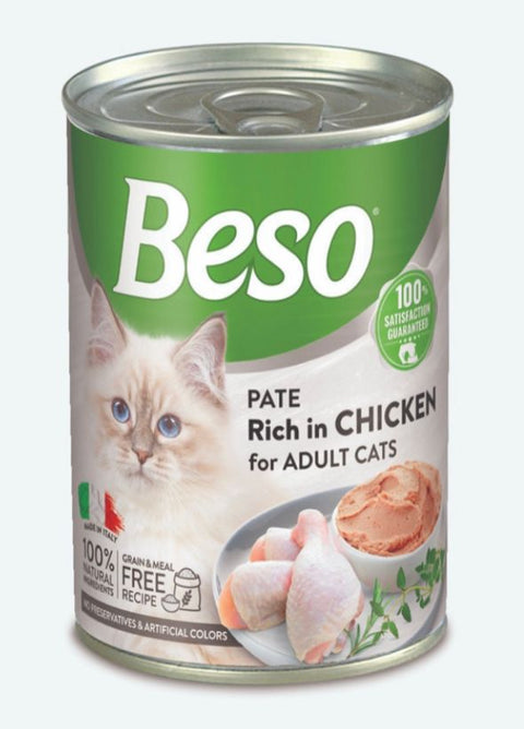 Beso Chicken Pate Cans for Adult Cats 400g