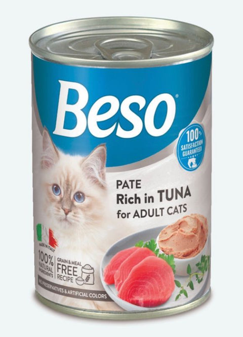 Beso Tuna Pate Cans for Adult Cats 400g
