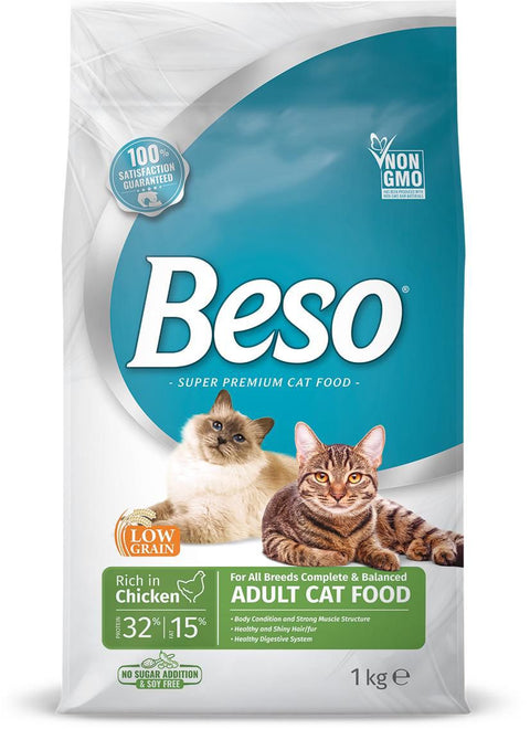 Beso Chicken Dry food for Adult Cats 1kg