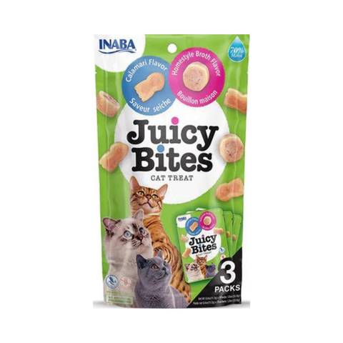 Inaba Juicy Bites Homestyle Broth & Calamari Flavor 3x11.3g