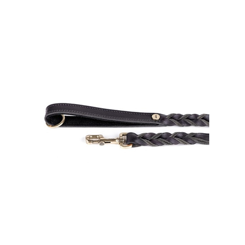 MF ASCOT Leash LEATHER Black 110x2.1cm