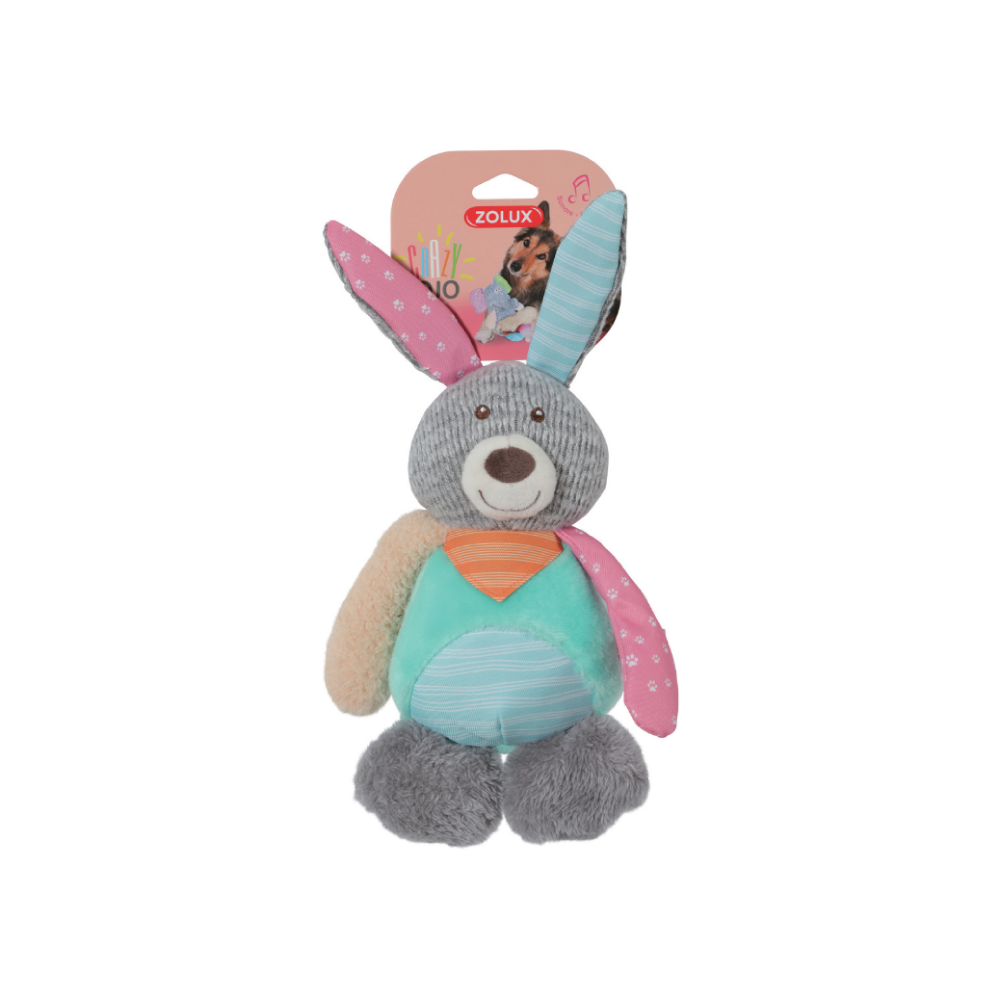 Zolux CRAZY JOJO PLUSH Dog TOY RABBIT – Petite
