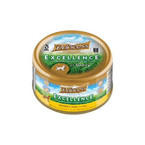 Princess Wet Cat Food Excellence Chicken and Tuna with Rice 70g