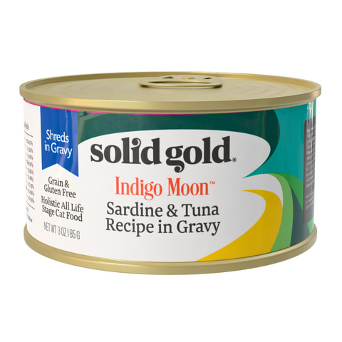 Solid Gold Indigo Moon Cat Wet Food Sardine & Tuna in Gravy 85g