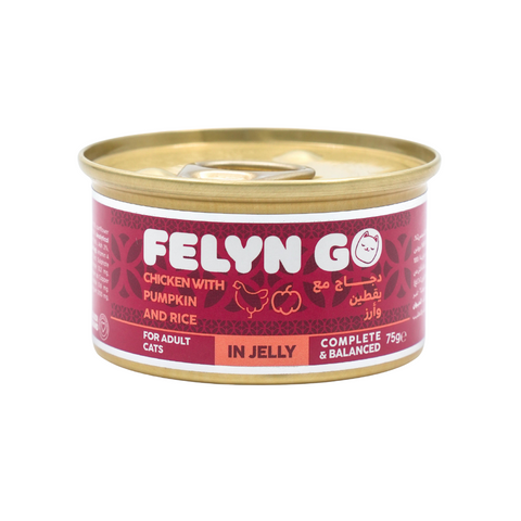 Felyn Go C&B Cans Chicken with Pumpkin & Rice in Jelly 75g