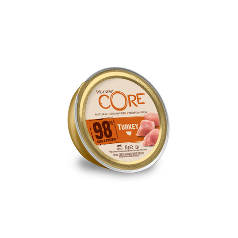 Wellness Core Wet Food 98% Single Protein Turkey for Cats 85g