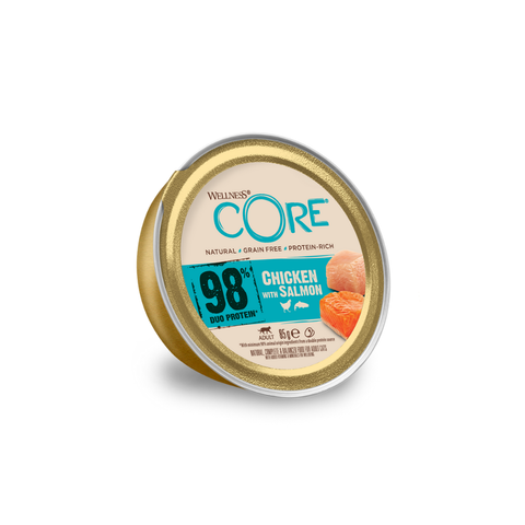 Wellness Core Wet Food 98% Duo Protein Chicken with Salmon for Cats 85g