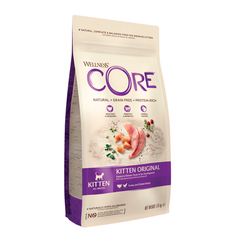 Wellness Core Original Dry Food Turkey with Chicken for Kittens