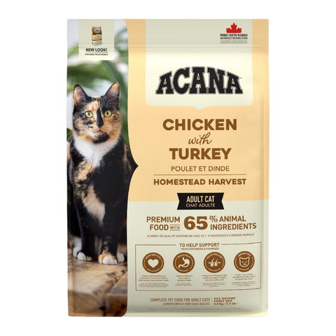 Acana Homestead Harvest Dry Food Chicken & Turkey for Cats