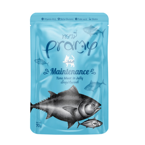 Pramy Adult Maintenance Tuna In Jelly Pouches for Cats 70g