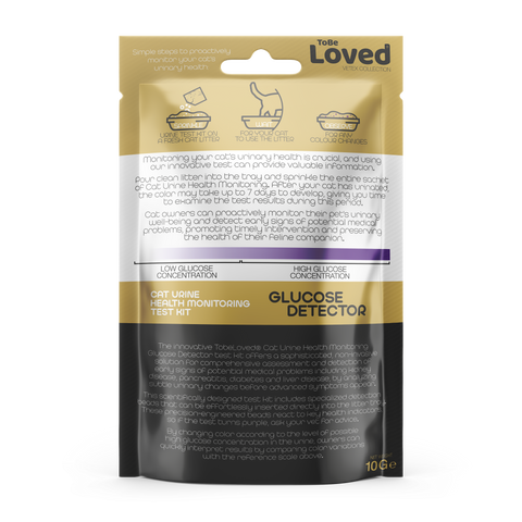 To Be Loved Cat Urine Health Monitoring Test Kit 10g (Glucose Detector)