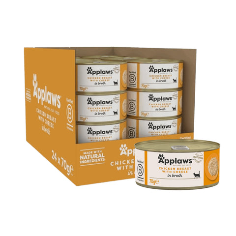 ابلاوز معلبات صدور الدجاج مع  الجبنة للقطط البالغة 70 جرام