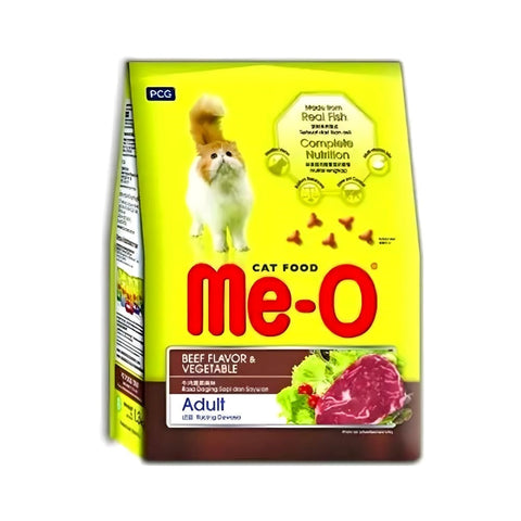 Me-O Cat Dry Food Adult Beef & Vegetable 1.2Kg