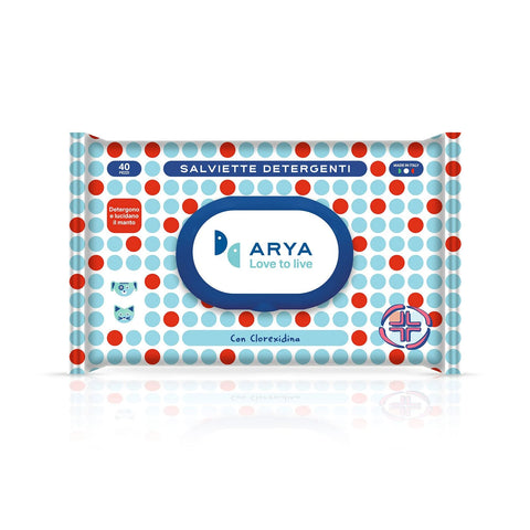 Arya Wet Wipes Chlorhexidine for Pets 40pcs