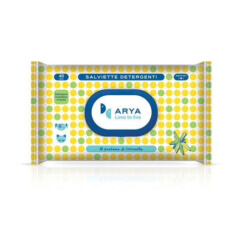 Arya Wet Pets Wipes Citronella 40pcs