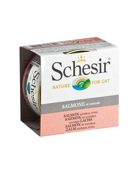 Schesir Wet Cat Food Natural Salmon in Cooking Water 85g