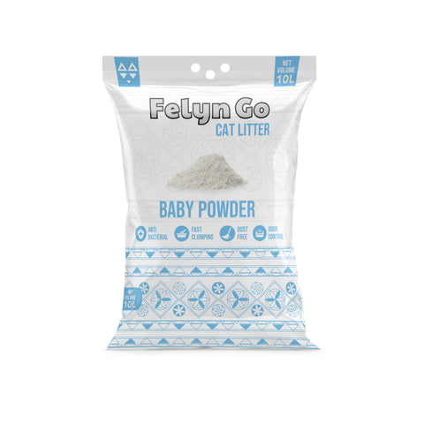 Felyn Go Cat Litter with Baby Powder Aroma