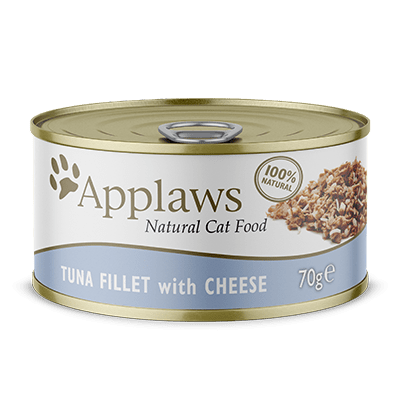 Applaws Tuna Fillet with Cheese Can for Adult Cats 70g