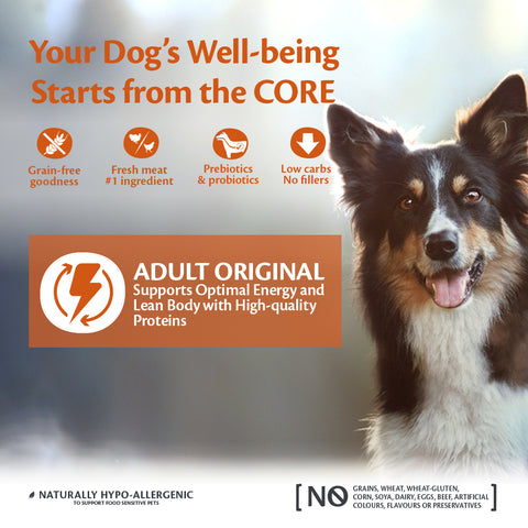 Wellness CORE Small Breed Adult Original، ديك رومي مع دجاج - 1,5 كجم