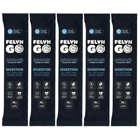 Felyn Go Functional Digestion Creamy Treats with Chicken for Cats & Kittens