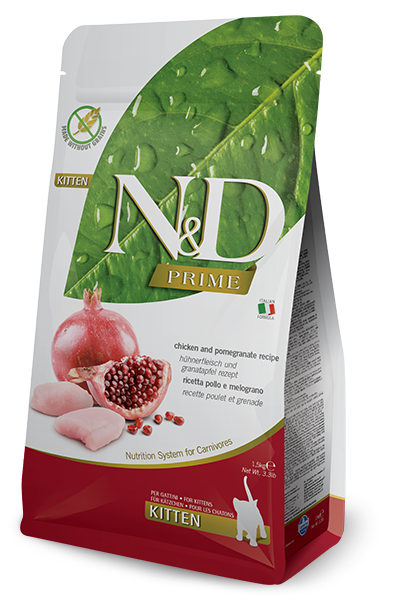 N&D Prime Chicken & Pomegranate Kittens Dry Food 1.5kg