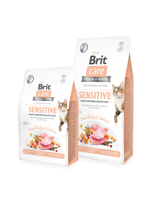 Brit Care Sensitive Healthy Digestion & Delicate Taste for Cats 2kg