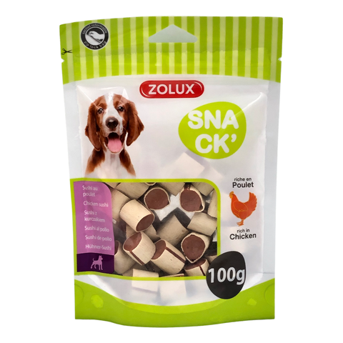 Zolux Chicken Sushi Treat for Dogs 100g