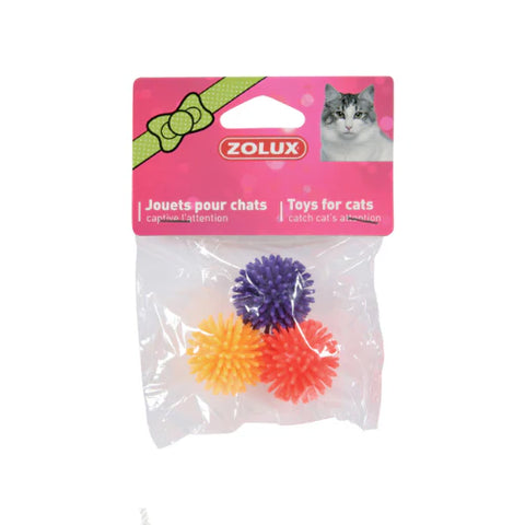 Zolux Multi Fuzzy Balls Toy for Cats