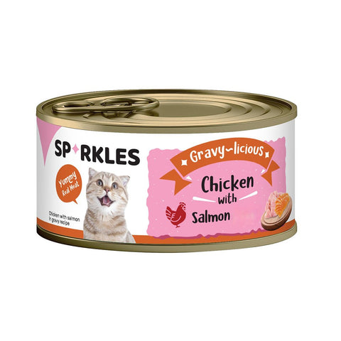 Sparkles Wet Cat Food Chicken & Salmon 80g