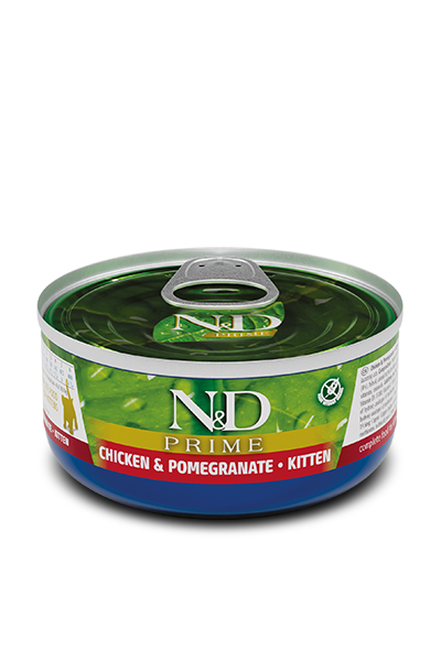 Farmina N&D Prime Chicken & Pomegranate Cans for Kittens 70g