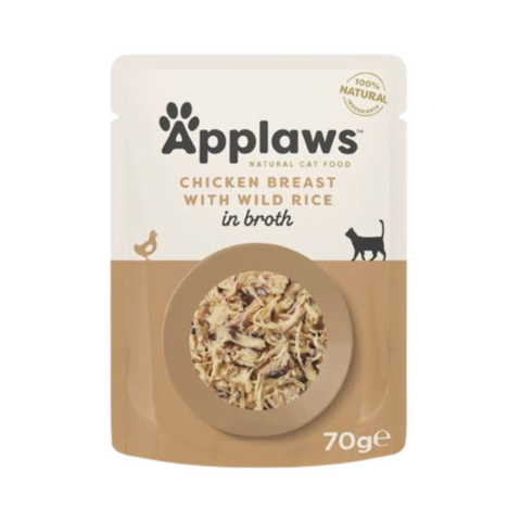 Applaws Chicken Breast Pouch with Wild Rice for Cats 70g