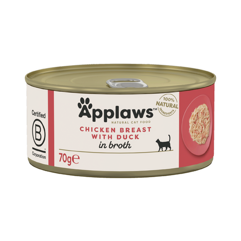 Applaws Tuna Fillet with Prawn Can for Adult Cats 70g