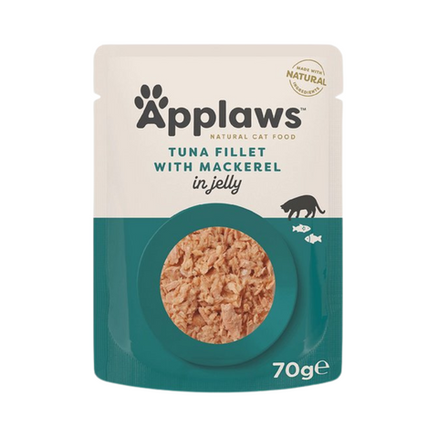 Applaws Tuna Fillet with Mackerel Pouch in Jelly for Cats 70g