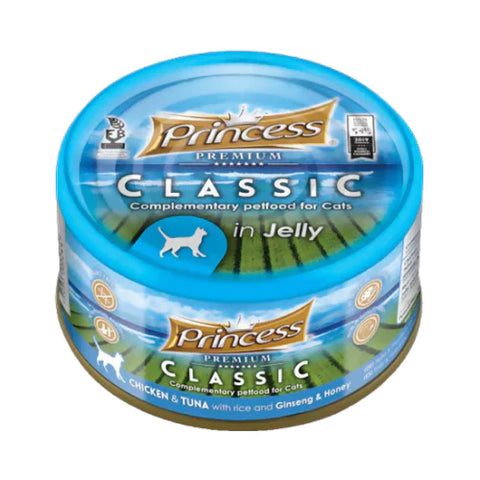 Princess Classic Chicken and Tuna with Rice Ginseng and Honey in Cans for Adult Cats 170g