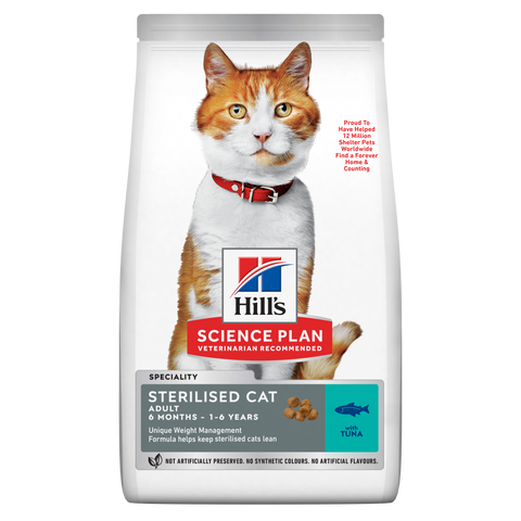 Hills Dry Food for Sterilized Adult Cats Tuna 1.5kg