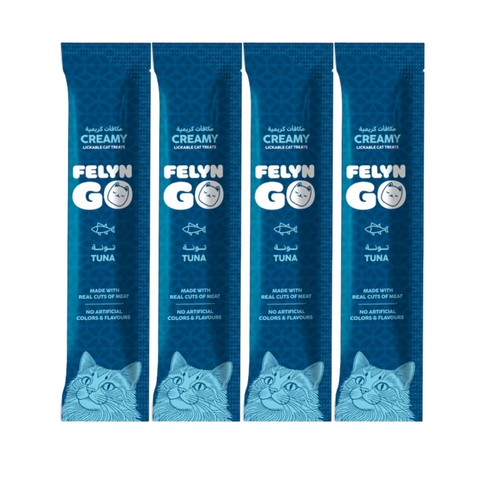 Felyn Go Creamy Lickable Treats Tuna Sachet 4x15g