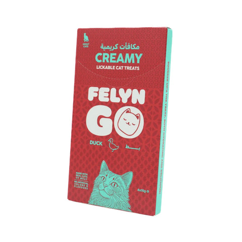 Felyn Go Creamy Lickable Treats Duck Sachet 4x15g