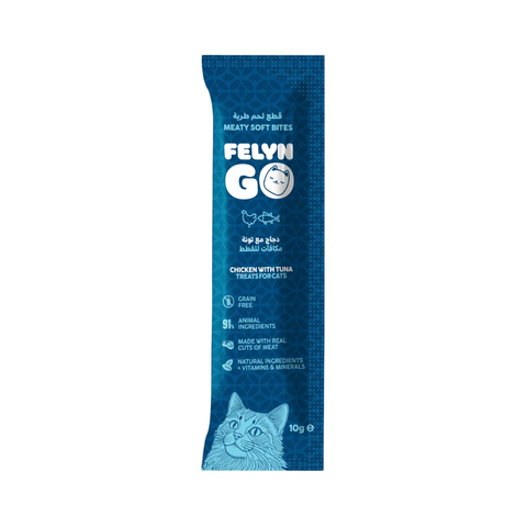 Felyn Go Soft Bites Chicken & Tuna Pouch 10g