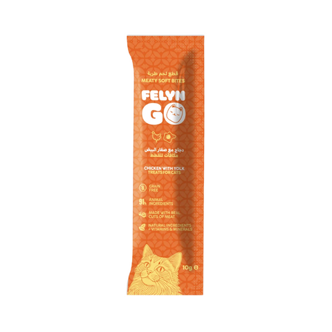Felyn Go Soft Bites Chicken & Yolk Pouch 10g