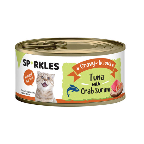 Sparkles Wet Cat Food Tuna & Crab 80g