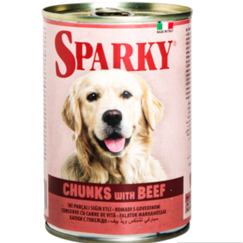 Sparky Dog Chunkies with Beef 1250g