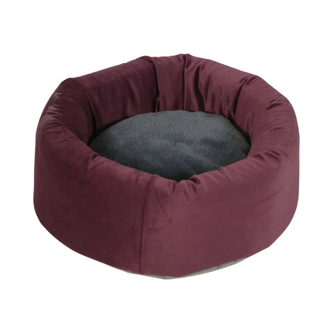 Zolux Louise Basket Pet Bed Burgundy