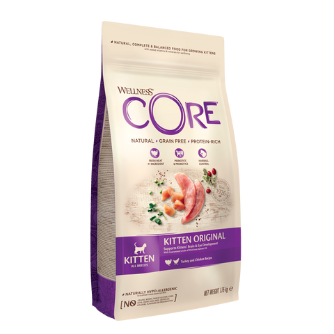 Wellness Core Kitten Original Dry Food, Turkey and Chicken 1.75 kg